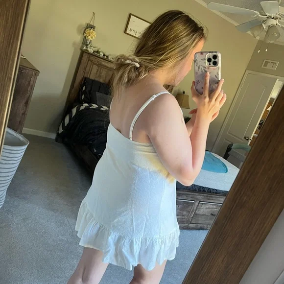 White Mini Dress - Picture 3 of 7